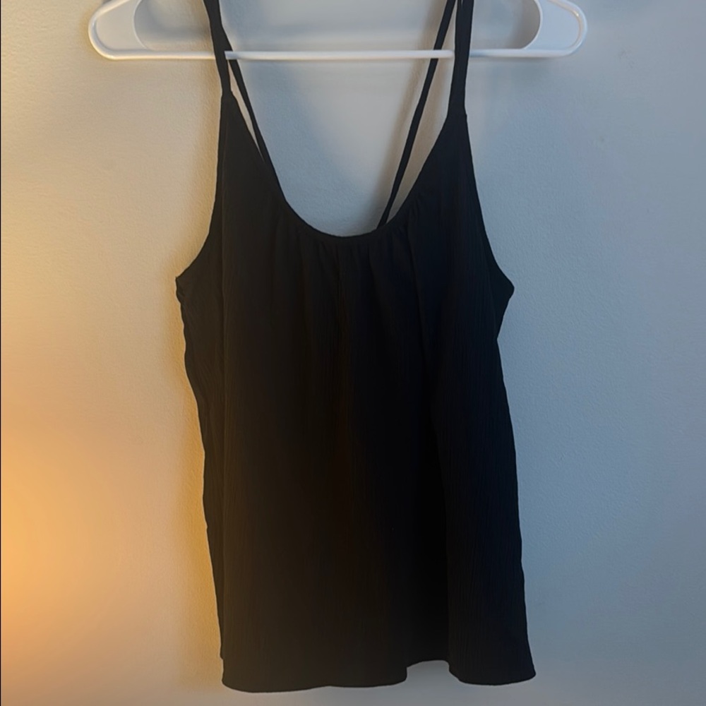 Old Navy Black Textured Top